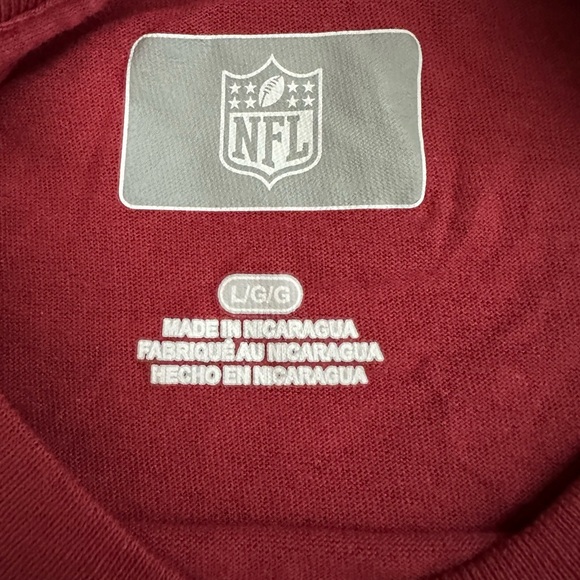 NFL Arizona Cardinals Football T-Shirt Size Large Red Unisex 100% Cotton - Picture 2 of 5